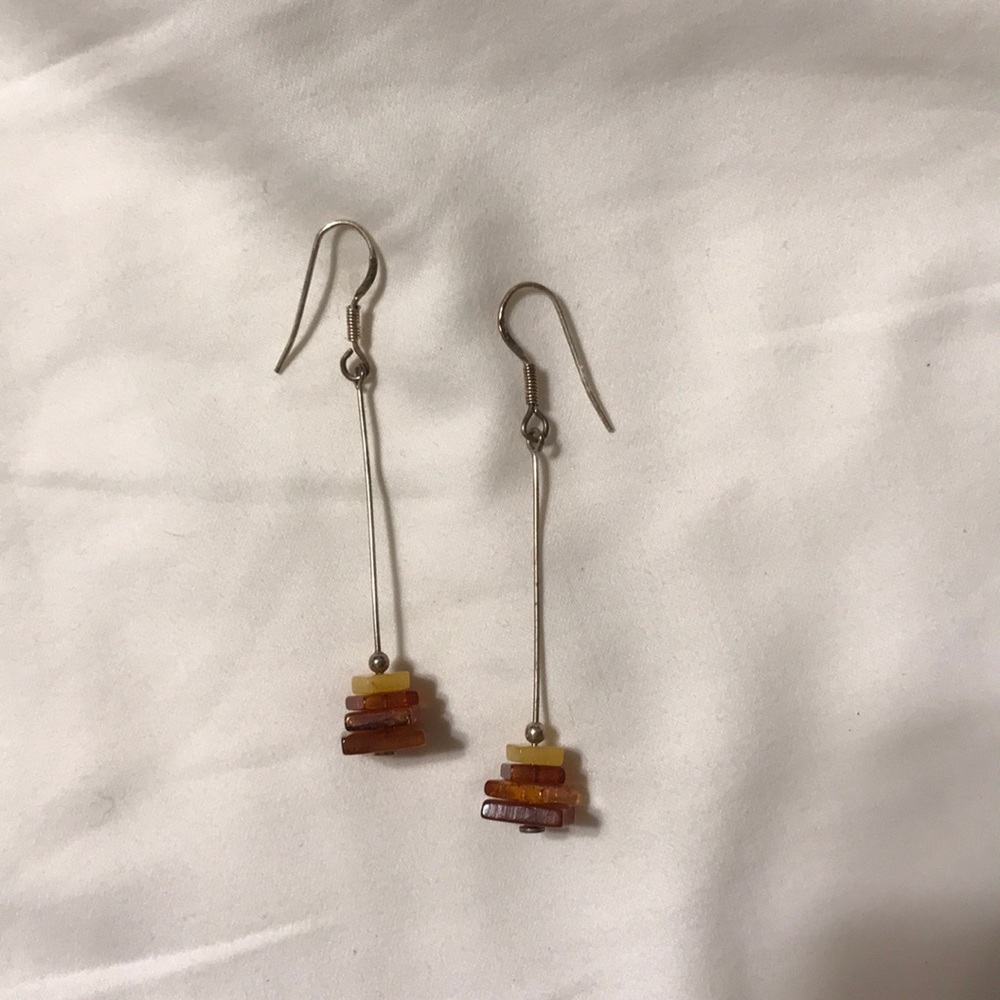 Amber earrings